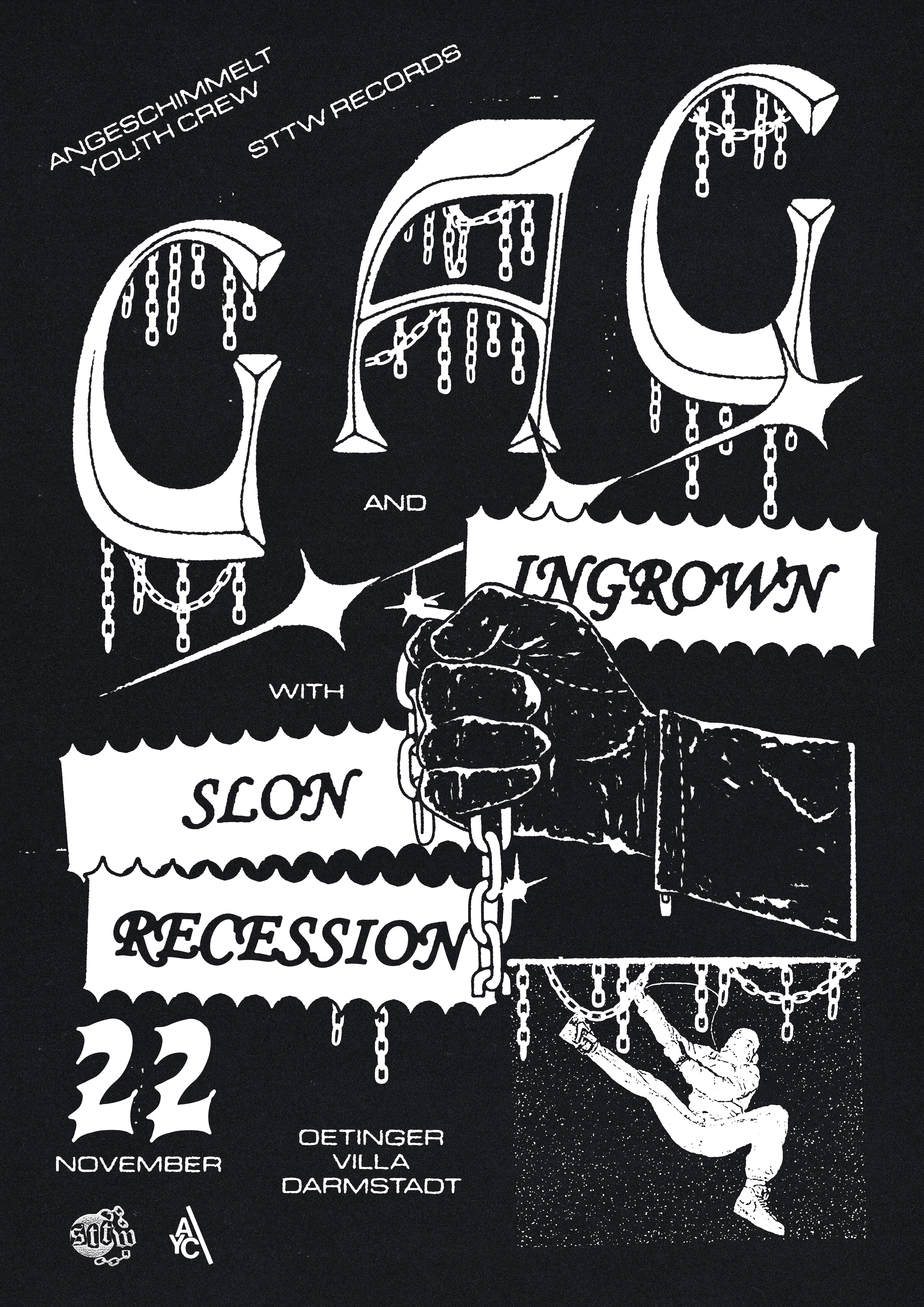 Veranstaltungsbild für GAG / INGROWN / SLON / RECESSION